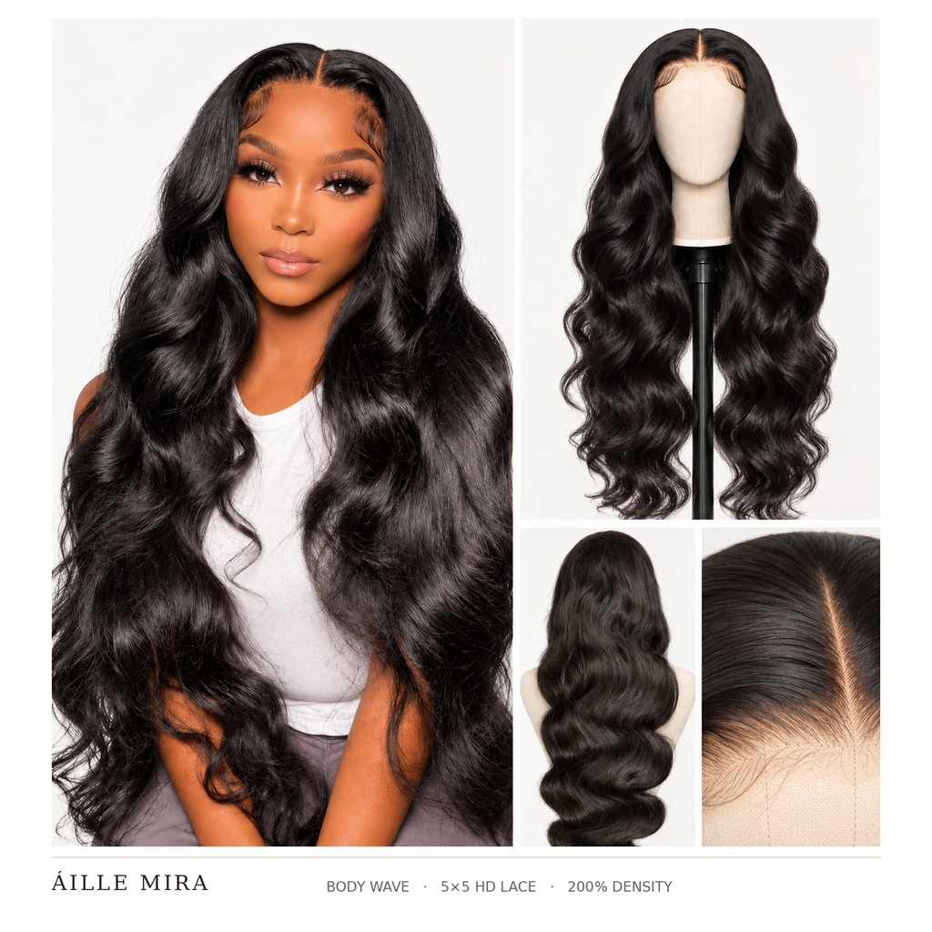 ÁILLE MIRA | 5×5 HD Glueless Body Wave Wig