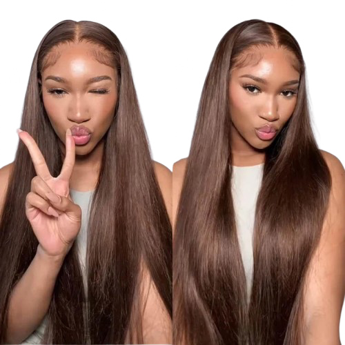 ÁILLE Cocoa Silk | 4×4 Human Hair Lace Closure Wig