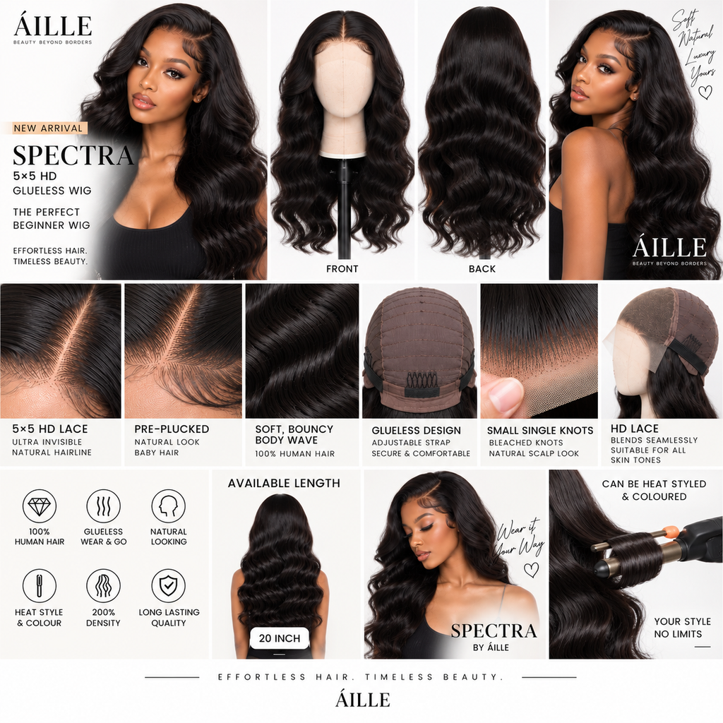 ÁILLE Spectra | 5×5 HD Glueless Body Wave Wig
