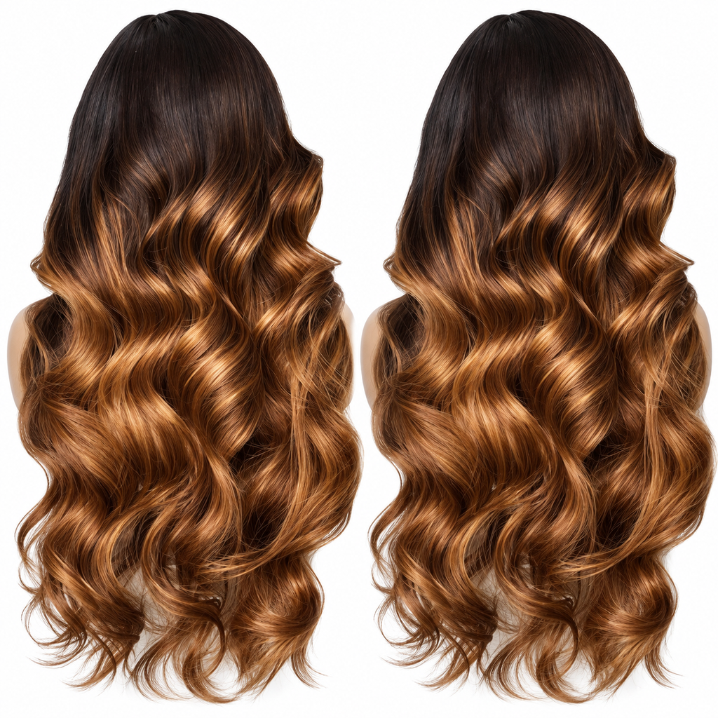 ÁILLE AURELIA | Human Hair Ombre Wave Wig