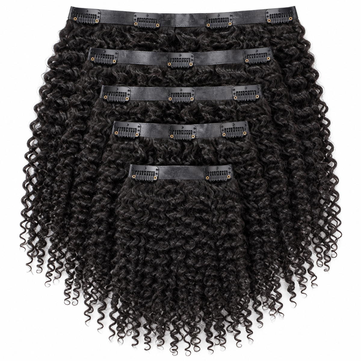 ÁILLE Seamless Kinky Curly Clip-In Extensions | 100% Human Hair