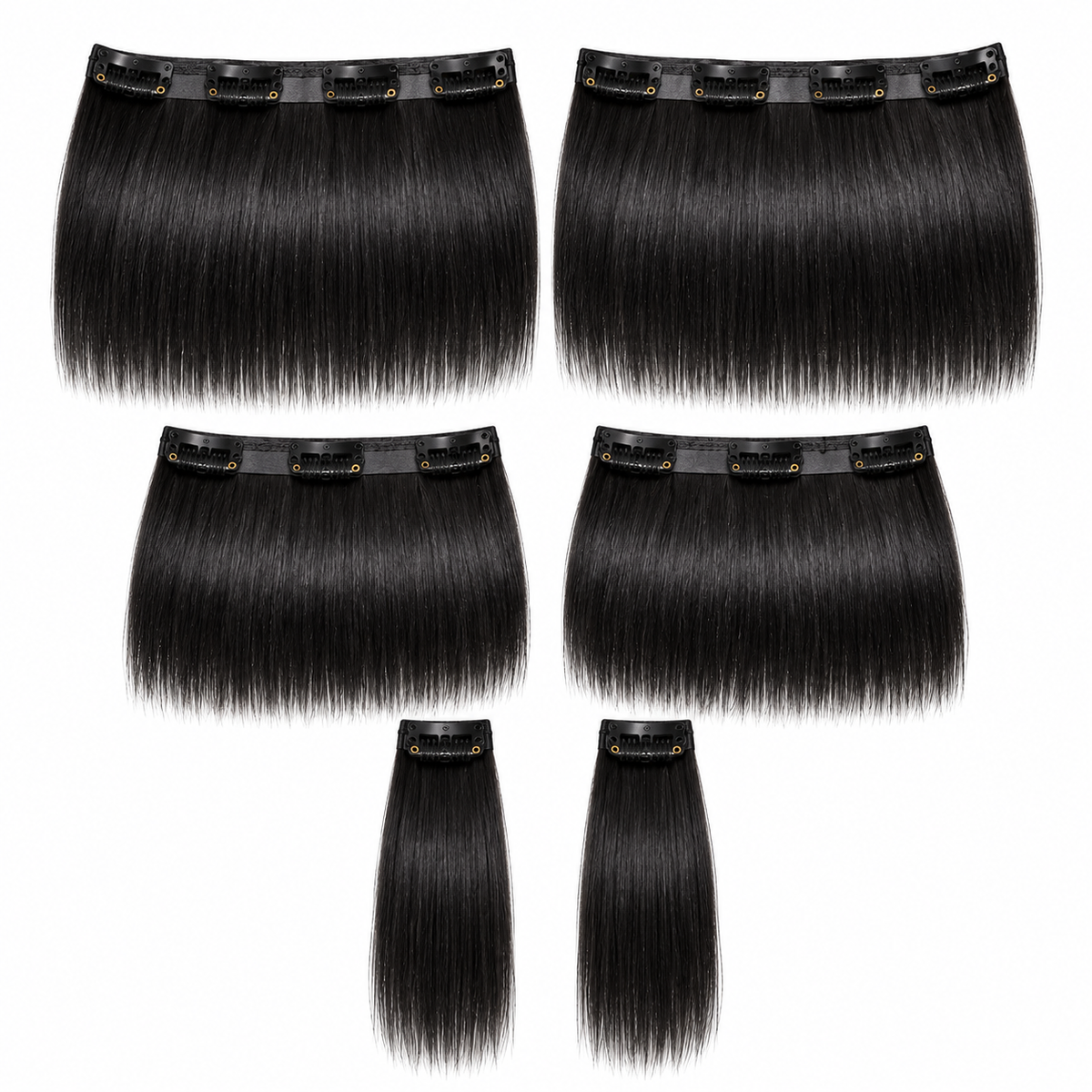 ÁILLE Seamless Straight Clip-In Extensions | 100% Human Hair