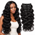 ÁILLE Seamless Body Wave Clip-In Extensions | 100% Human Hair