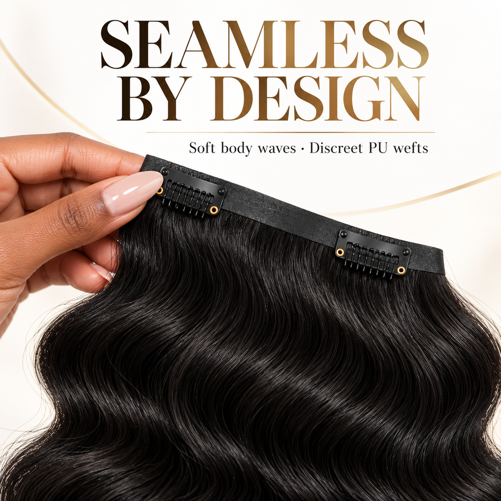 ÁILLE Seamless Body Wave Clip-In Extensions | 100% Human Hair