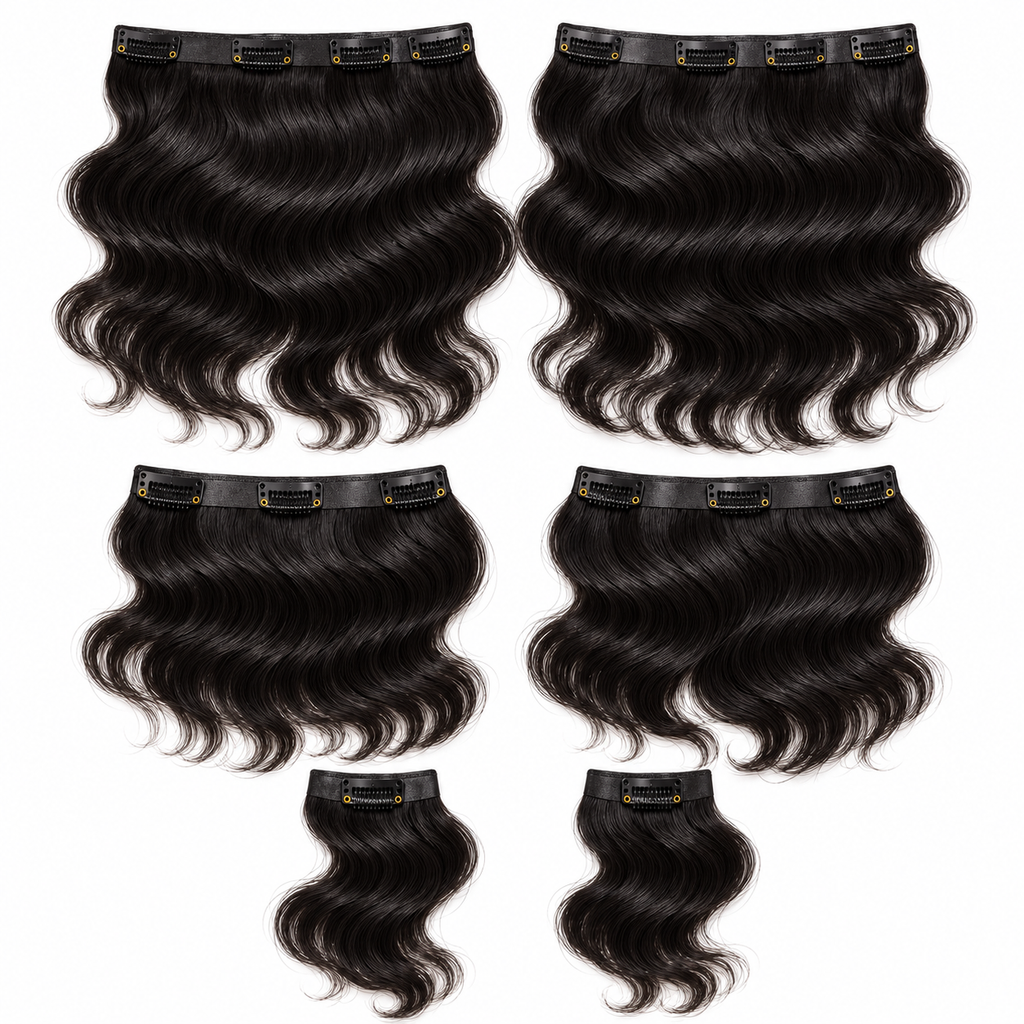 ÁILLE Seamless Body Wave Clip-In Extensions | 100% Human Hair