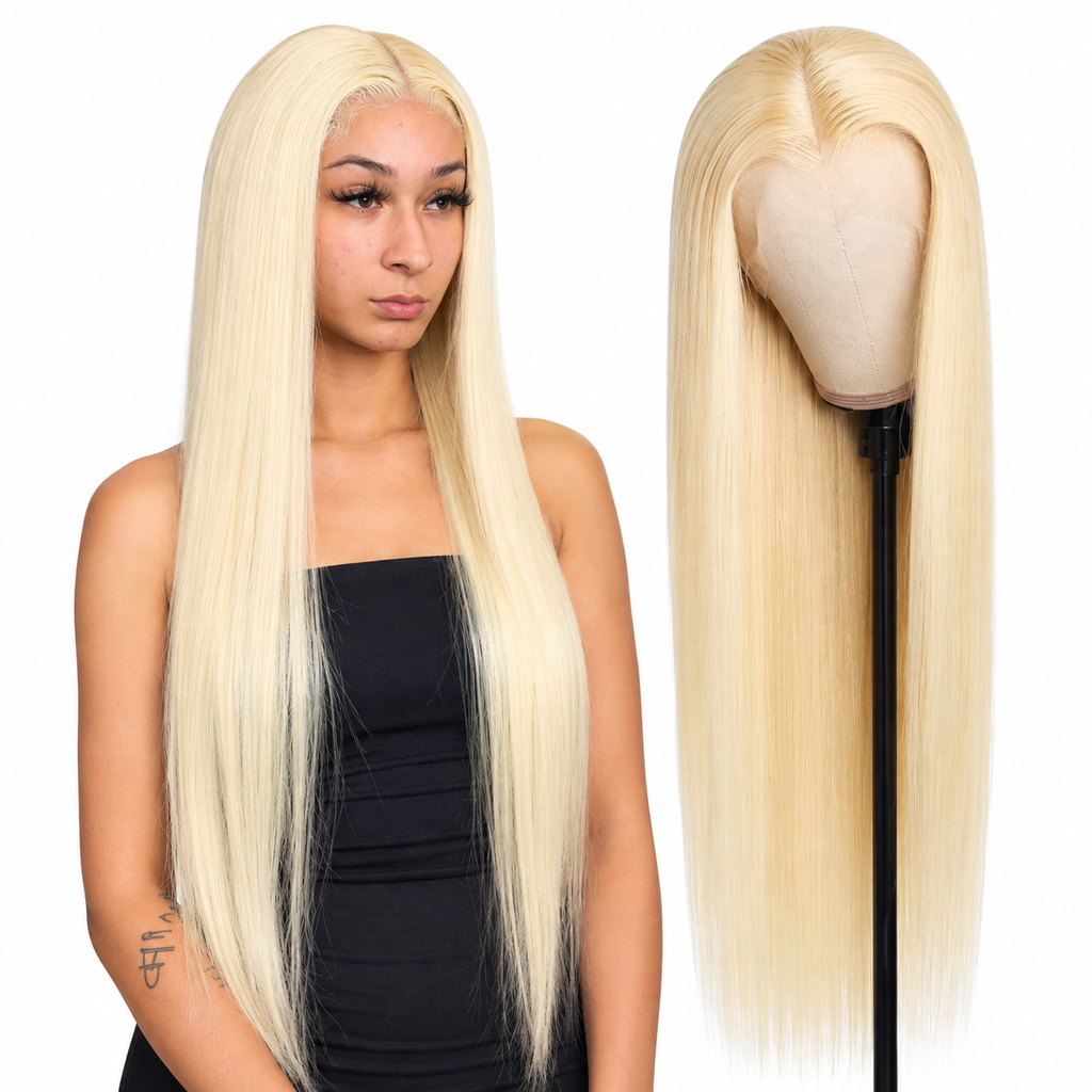 ÁILLE Champagne Silk | 13×4 Human Hair Lace Front Wig